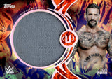 2026 CM Punk Topps Universe WWE Relic WWE Authentics Relic Orange Warp 18/25 #WAU-CMP Monday Night Raw