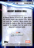 2025 Agent Maria Hill Topps Chrome Marvel Studios Green Refractor 107/199 #30 Avengers