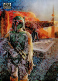 2026 Carbonite Topps Chrome Star Wars Galaxy Mini-Diamonds Refractor #6 Boba Fett