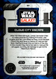 2026 Cloud City Escape Topps Chrome Star Wars Galaxy Blue RayWave Refractor 173/175 #24 Princess Leia Chewbacca R2-D2 C-3PO