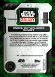 2026 Anakin Skywalker's Sunset Topps Chrome Star Wars Galaxy Green Kaleidoscope Refractor 169/199 #9 Anakin Skywalker