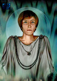 2026 Mon Mothma Topps Chrome Star Wars Galaxy Original Art Card Rogue One Blue RayWave Refractor 169/199 #ARO-11