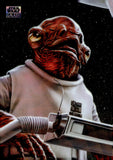 2026 It's A Trap Topps Chrome Star Wars Galaxy Wave Refractor 08/99 #18 Admiral Ackbar