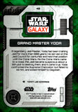 2026 Grand Master Yoda Topps Chrome Star Wars Galaxy Green Kaleidoscope Refractor 082/199 #48