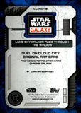 2026 Luke Flies Through The Window Topps Chrome Star Wars Galaxy Original Art Card Duel on Cloud City Blue RayWave Refractor 116/175 #CLOUD-10 Luke Skywalker