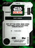 2026 Moff Gideon Topps Chrome Star Wars Galaxy Art of The Dark Side Green Kaleidoscope Refractor 197/199 #ADS-2