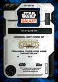 2026 HK-47 & T3-M4 Topps Chrome Star Wars Galaxy Original Art Card Knight of the Old Republic Blue RayWave Refractor 046/175 #KOTOR-12