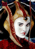 2026 The Queen of Naboo Topps Chrome Star Wars Galaxy Magenta Lava Refractor 233/250 #17