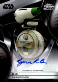 2025 Lynn Robertson Bruce as D-O Auto Autograph Topps Chrome Smugglers Outpost Star Wars Chrome Black #CB-LRB
