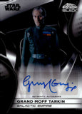 2025 Guy Henry as Grand Moff Tarkin Auto Autograph Topps Chrome Smugglers Outpost Star Wars Chrome Black #CB-GH