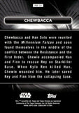 2025 Chewbacca Topps Chrome Smugglers Outpost Star Wars Chrome Black Power of The Force Blue Refractor 68/99 #POF-14