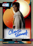 2025 Charlie Barnett as Yord Fandar Auto Autograph Smugglers Outpost Star Wars Topps Finest #FA-CB