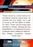 2025 Grand Admiral Thrawn Smugglers Outpost Star Wars Topps Finest Purple Lazer Refractor 17/75 #F-25