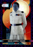 2025 Grand Admiral Thrawn Smugglers Outpost Star Wars Topps Finest Purple Lazer Refractor 17/75 #F-25
