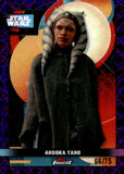 2025 Ahsoka Tano Smugglers Outpost Star Wars Topps Finest Purple Lazer Refractor 66/75 #F-7