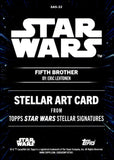 2025 Fifth Brother Smugglers Outpost Topps Star Wars Stellar Signatures Stellar Art Card 96/99 #SAS-33 Eric Lehtonen