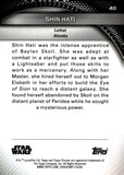 2025 Shin Hati Topps Chrome Star Wars Hyperspace Blue Lazer Refractor 143/150 #40