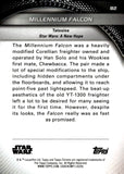 2025 Millennium Falcon Topps Chrome Star Wars Hyperspace Blue Lazer Refractor 031/150 #82