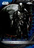 2025 The Mandalorian Topps Chrome Star Wars Hyperspace Blue Lazer Refractor 088/150 #59