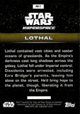 2025 Lothal Topps Chrome Star Wars Hyperspace Planetary Views Gold Galactic Dust Refractor 23/50 #PV-7