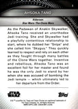 2025 Ahsoka Tano Topps Chrome Star Wars Hyperspace Pulsar Refractor 52/99 #1