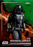 2024 The Mandalorian Topps Chrome Star Wars Green Refractor 15/99 #21