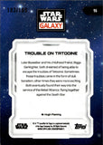 2024 Trouble on Tatooine Topps Chrome Star Wars Galaxy Aqua Sonar Refractor 183/199 #96