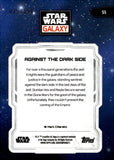 2024 Against The Dark Side Topps Chrome Star Wars Galaxy Blue Refractor 025/150 #55