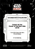 2024 Yoda Dismisses Anakin Skywalker's Fears Topps Chrome Star Wars Galaxy Power of The Dark Side Aqua Sonar Refractor 028/199 #PD-5