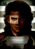 2024 Yoda Dismisses Anakin Skywalker's Fears Topps Chrome Star Wars Galaxy Power of The Dark Side Aqua Sonar Refractor 028/199 #PD-5