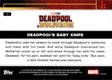 2025 Deadpool's Baby Knife Topps Chrome Marvel Deadpool Pink Shimmer 295/299 #72