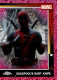 2025 Deadpool's Baby Knife Topps Chrome Marvel Deadpool Pink Shimmer 295/299 #72