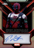2025 Paul Mullin as Welshpool Auto Autograph Topps Chrome Marvel Deadpool Refractor #TC-PM