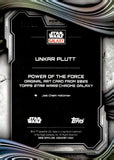 2025 Unkar Plott Topps Chrome Star Wars Galaxy Power of the Force Original Art Card Wave Refractor 64/99 #POW-8