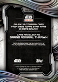 2025 Lars Mikkelsen as Grand Admiral Thrawn Auto Autograph Topps Chrome Star Wars Galaxy Wave Refractor 83/99 #GA-LM
