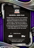 2025 General Grievous Topps Chrome Star Wars Galaxy Purple Speckle Refractor 001/125 #12
