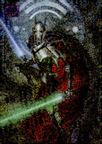 2025 General Grievous Topps Chrome Star Wars Galaxy Purple Speckle Refractor 001/125 #12