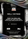 2025 Asajj Ventress Topps Chrome Star Wars Galaxy Fear The Dark Side Original Art Card Atomic Refractor 023/150 #FTD-12