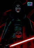 2025 Asajj Ventress Topps Chrome Star Wars Galaxy Fear The Dark Side Original Art Card Atomic Refractor 023/150 #FTD-12