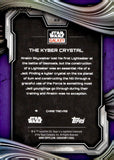 2025 The Kyber Crystal Topps Chrome Star Wars Galaxy Purple Speckle Refractor 001/125 #63