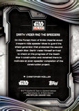 2025 Darth Vader and The Speeders Topps Chrome Star Wars Galaxy Prism Refractor 70/75 #57