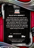 2025 Rule With Respect Topps Chrome Star Wars Galaxy Magenta Lava Refractor 152/250 #54