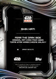 2025 Shin Hati Topps Chrome Star Wars Galaxy Fear The Dark Side Original Art Card Wave Refractor 58/99 #FTD-5