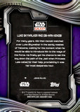 2025 Luke Skywalker and Obi-Wan Kenobi Topps Chrome Star Wars Galaxy Purple Speckle Refractor 103/125 #51