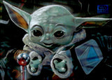 2025 Gimmie Topps Chrome Star Wars Galaxy Blue RayWave Refractor 067/175 #6