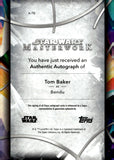 2024 Tom Baker as Bendu Auto Autograph Topps Star Wars Masterwork Authentic Autograph #A-TB 1