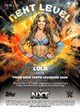 2025 Lola Vice Auto Autograph Topps Universe WWE Next Level Autograph #NLA-LVI NXT