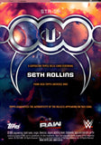 2026 Seth Rollins Relic Topps Universe WWE Superstar Triple Relic Aqua Speckle 274/299 #STR-SR Monday Night Raw
