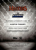 2025 Austin Theory Auto Autograph Topps Finest WWE Masters Autographs #FM-ATY Smackdown