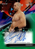 2021 Cesaro Auto Autograph Topps Finest WWE Green Refractor 92/99 #RA-CE Smackdown